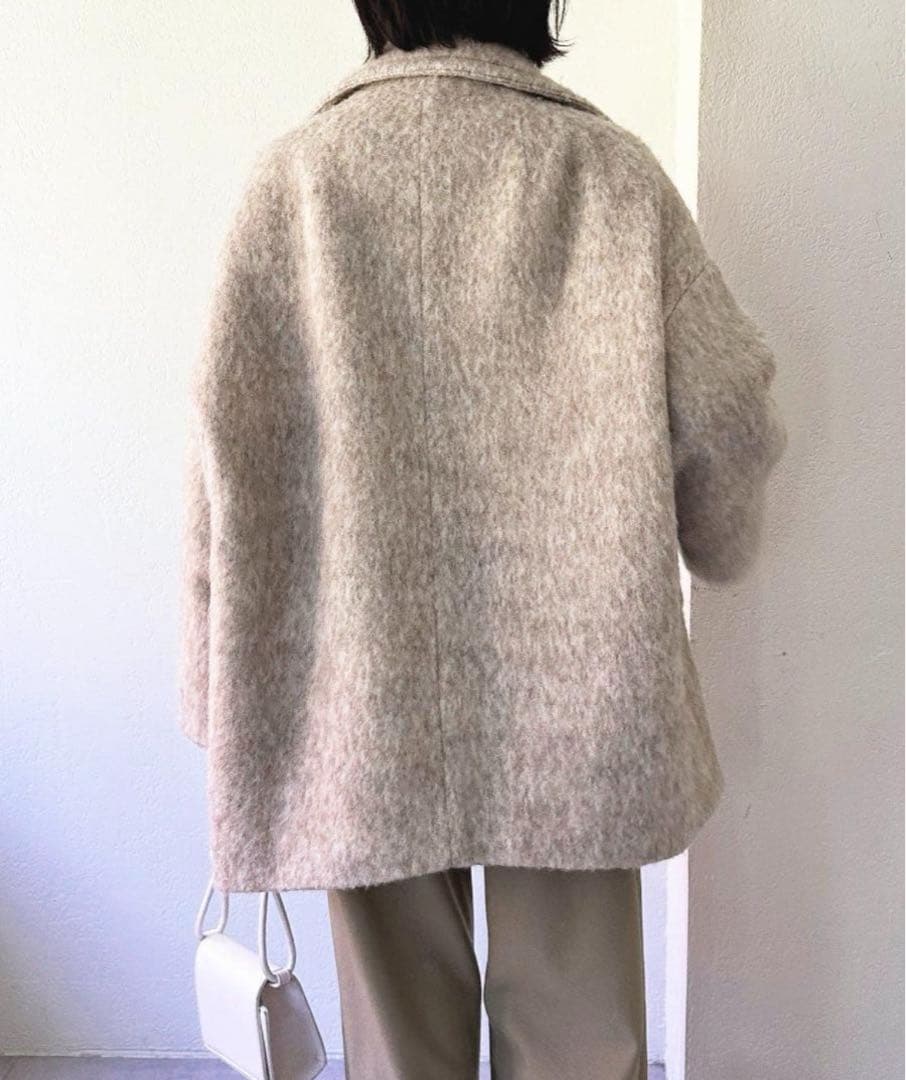 美品　コラージュ ガリャルダガランテ シャギーコート　ベージュ