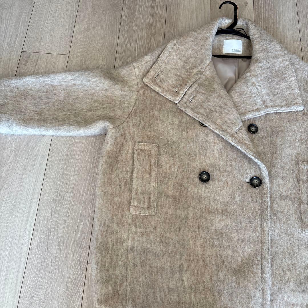 美品　コラージュ ガリャルダガランテ シャギーコート　ベージュ