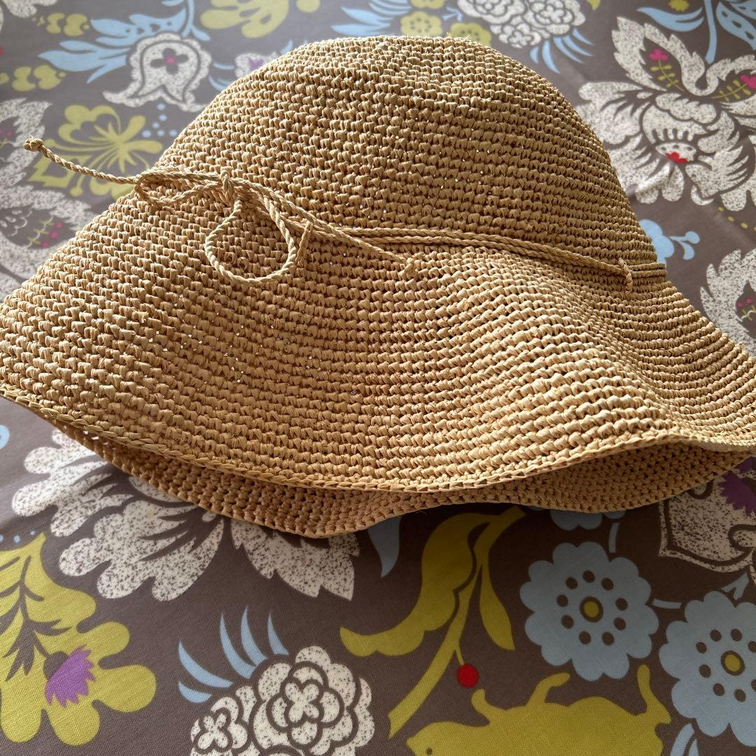 ヘレンカミンスキー　ラフィア麦わら帽子 つば広
