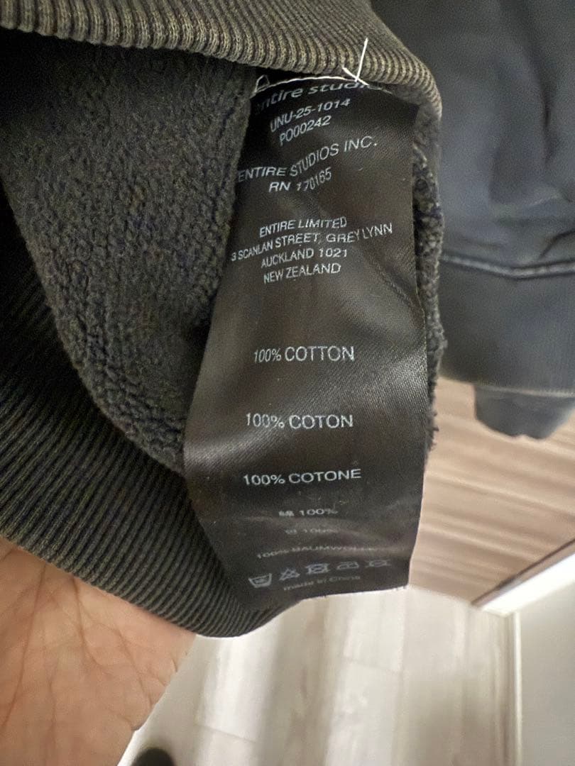 entire studios BOX CREW スウェット　トレーナー