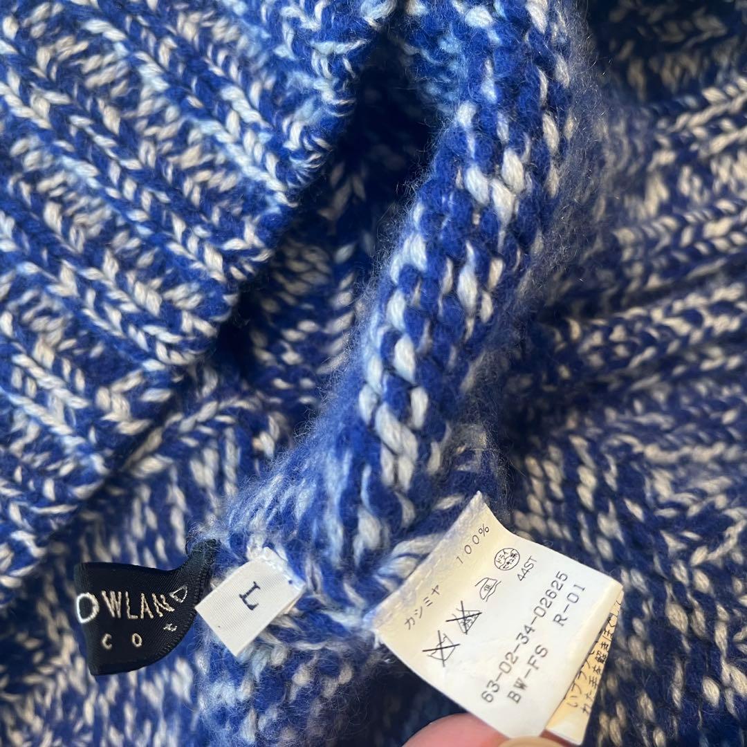 tomi3専用　TOMORROW LAND カシミア　ローゲージタートルニット