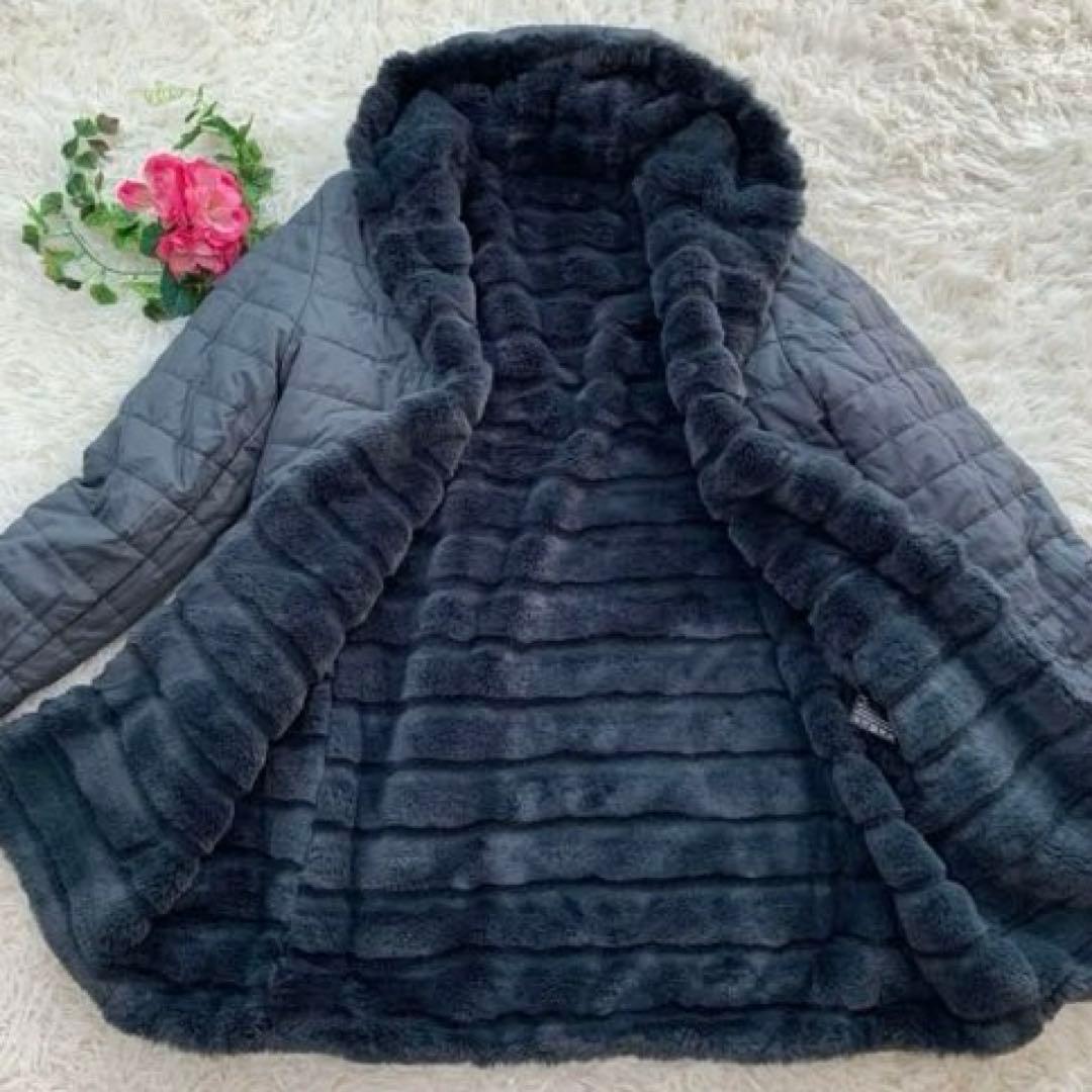 【XL】KATE LALTRAMODA ボアコート リバーシブル 大きいサイズ