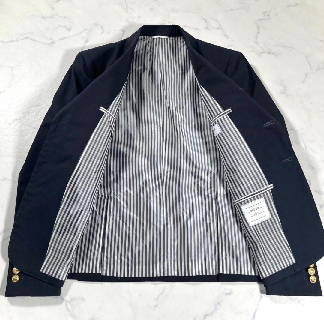 S*S様 【美品】THOM BROWNE トムブラウン　段返り3B紺ブレザー　金