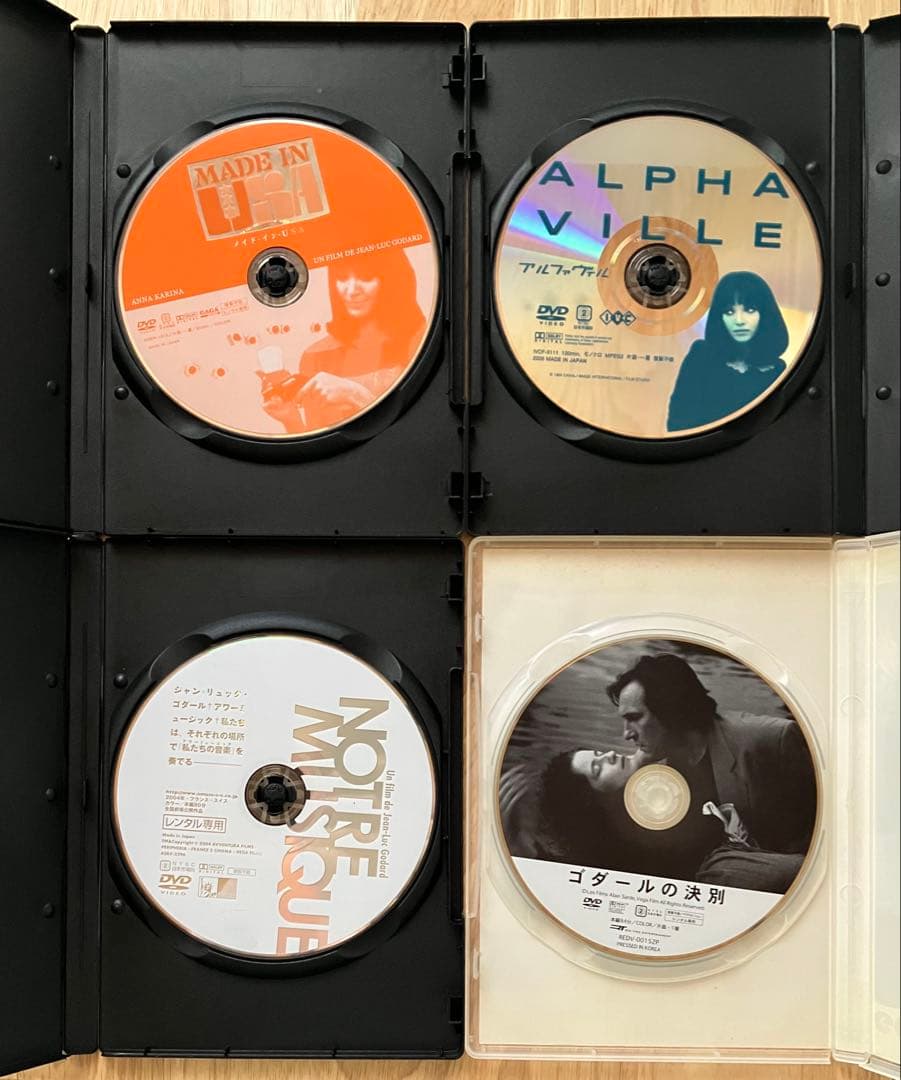 ジャン＝リュック・ゴダール 4作品 DVD レンタル使用品