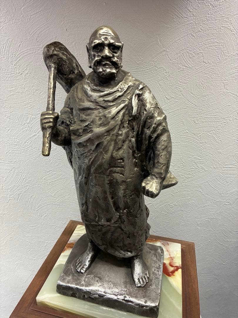 m*t様 北村西望　作　達磨大師　達磨大師像　大理石台座