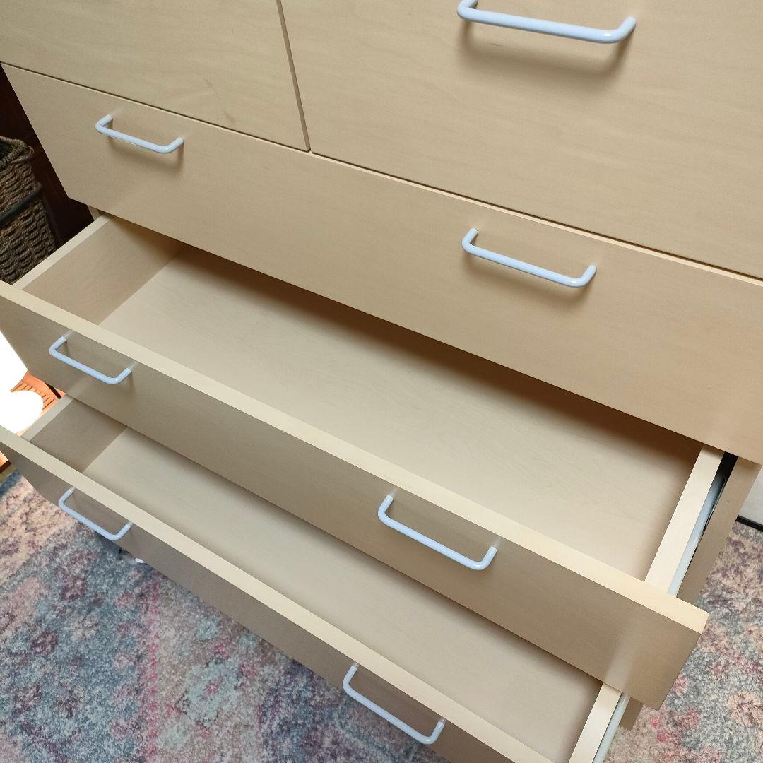 【廃盤希少メープル材】無印良品 大容量6段チェスト