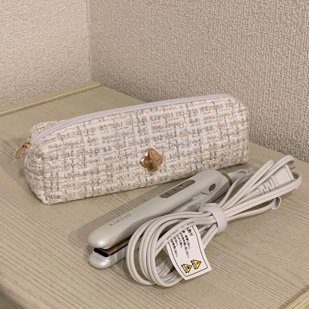 絹女　ミニヘアアイロン（耐熱ポーチ付）