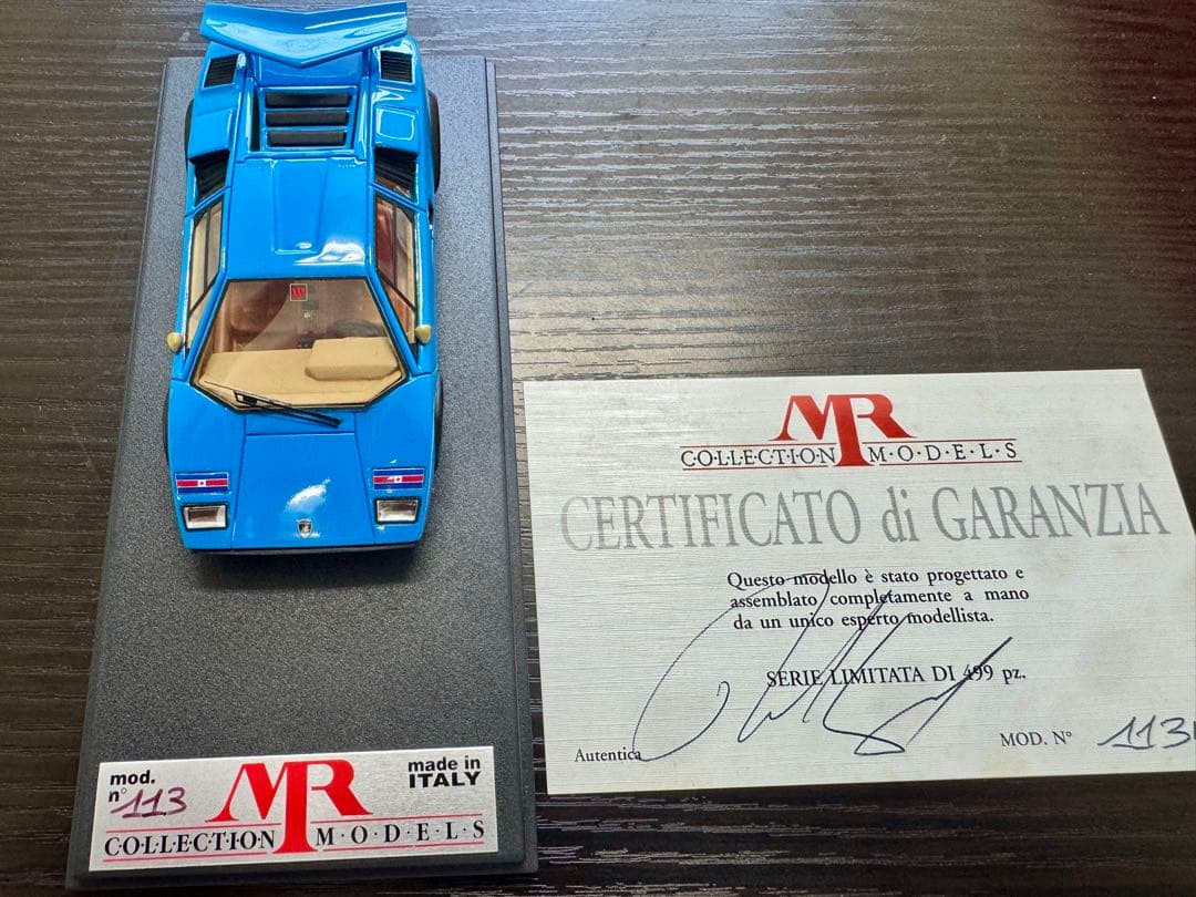MR コレクションモデル ランボルギーニ カウンタック 499台限定 青
