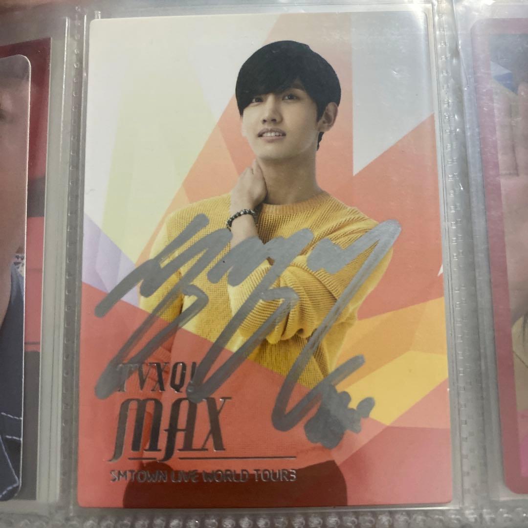 TVXQ! MAX チャンミン　直筆　サイン入りカード SMTOWN
