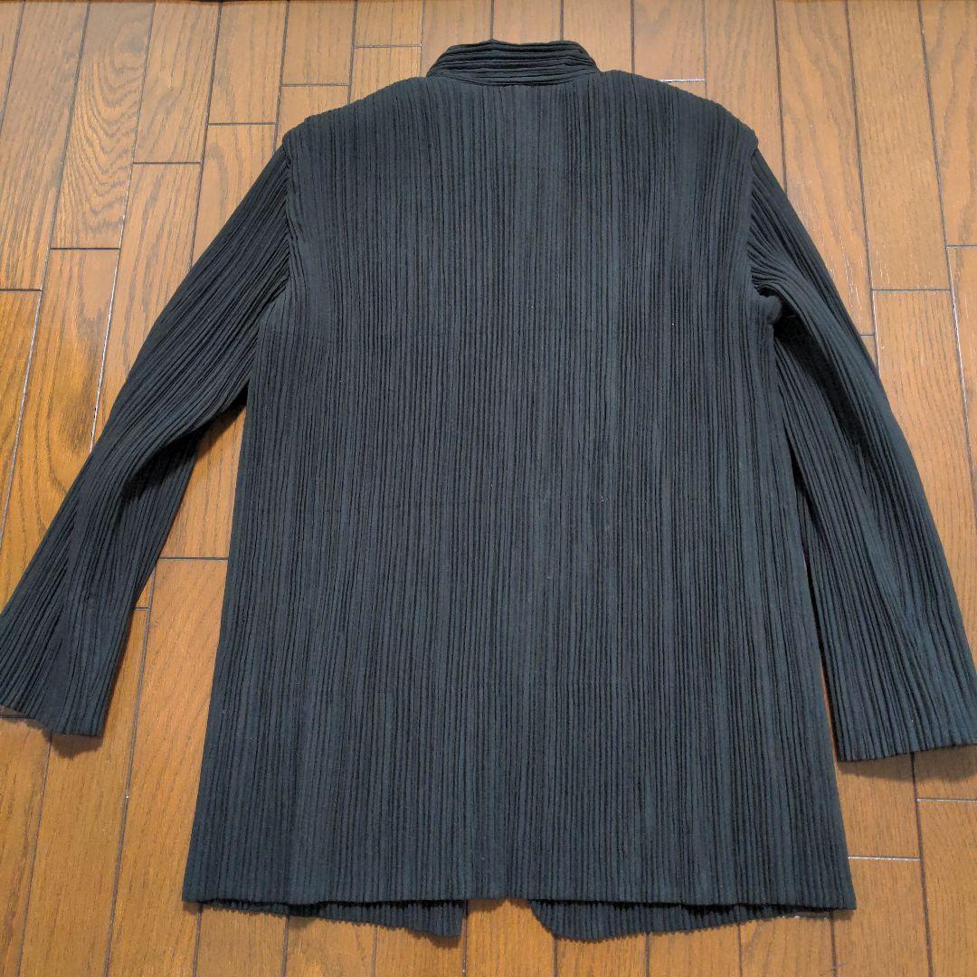 値下げ　ISSEY MIYAKE ブラック ノーカラージャケット　サイズ2