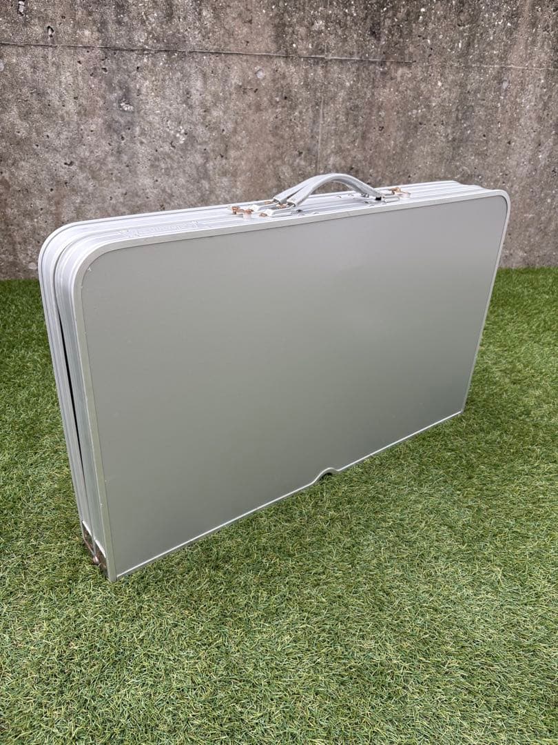 廃盤希少品Coleman折り畳み アルミピクニックテーブル コールマン イス付き