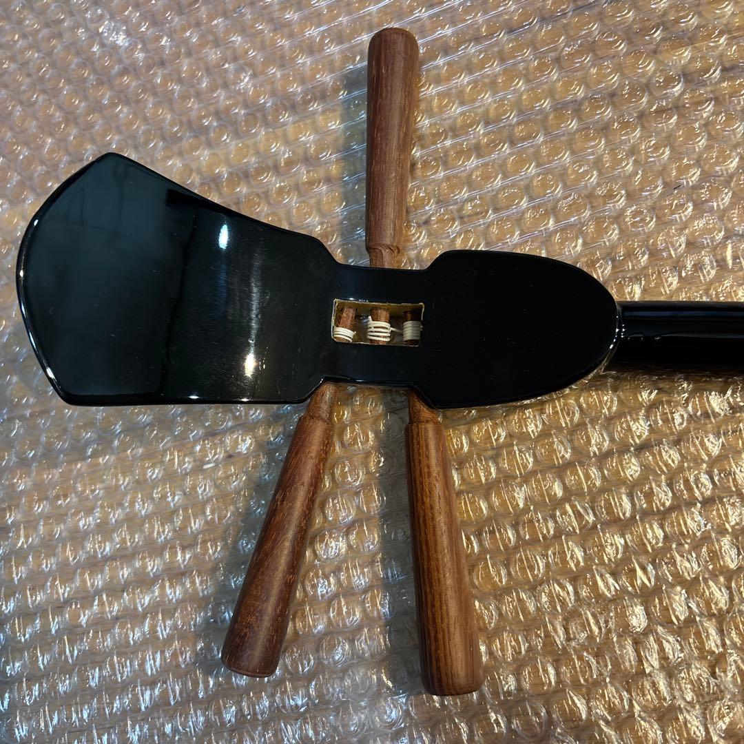 沖縄三線　三線　リュックケース付き　合皮　人工皮　蛇柄　三味線