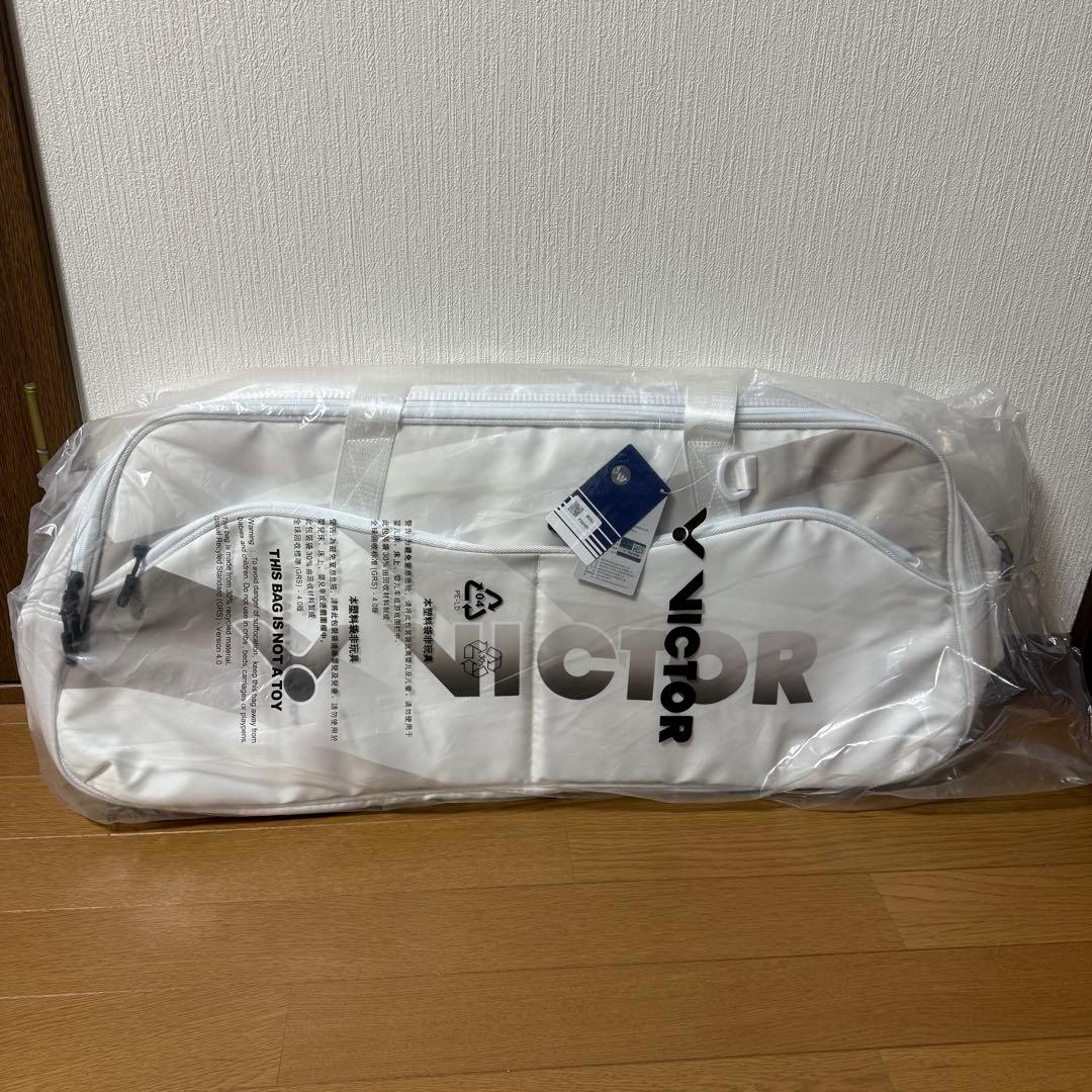 VICTOR バドミントンバッグ ホワイト