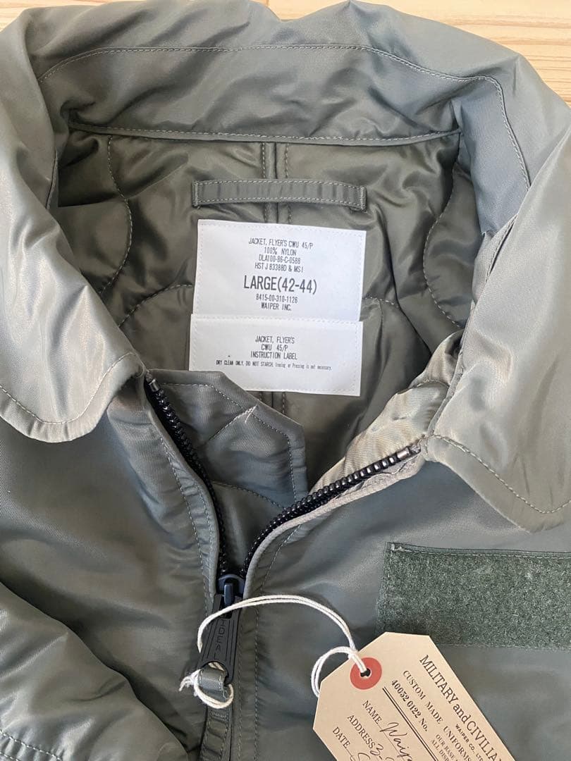 WAIPER CWU-45/P フライトジャケット L