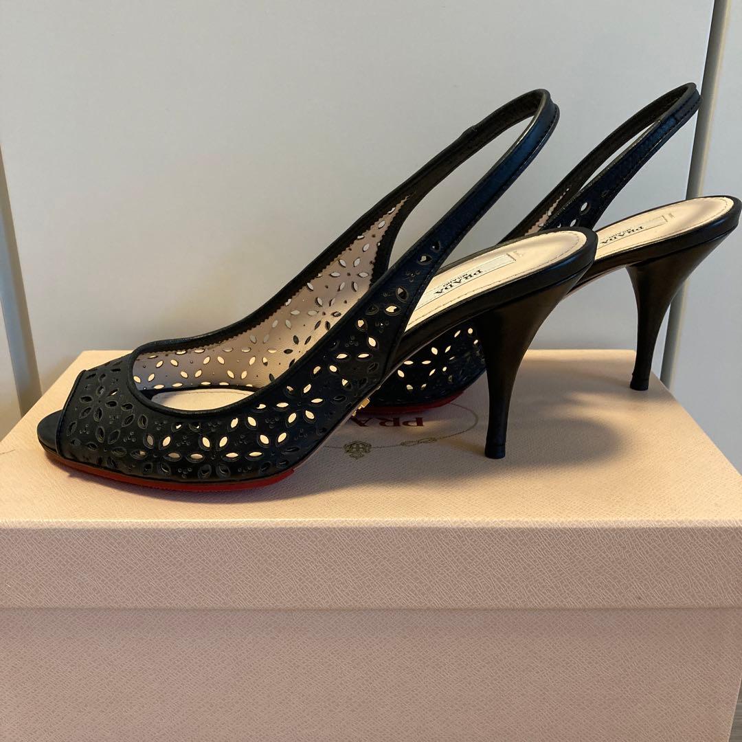 【新品未使用】PRADA ヒールサンダル