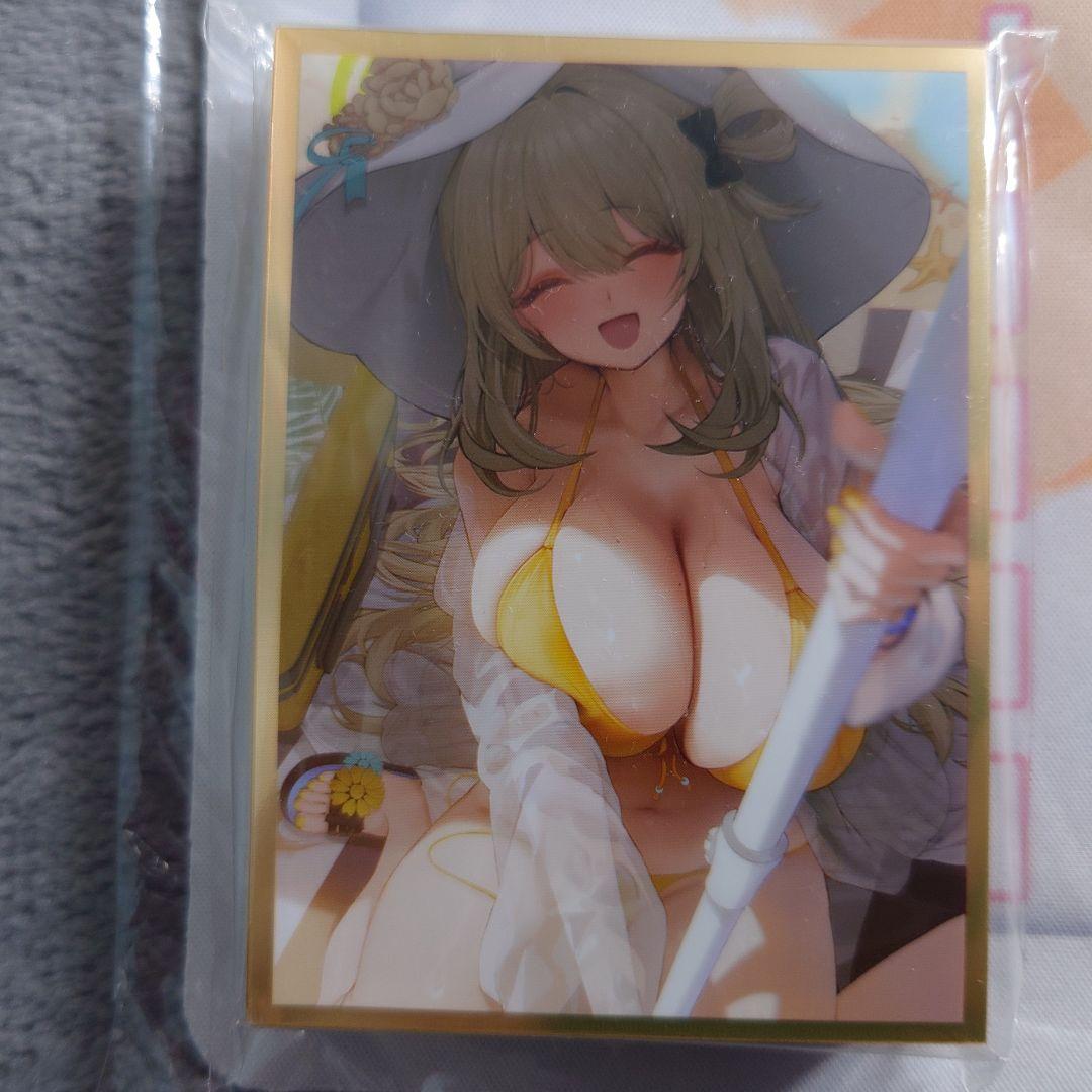 α1 ブルーアーカイブ黄色ビキニ&帽子 十六夜ノノミ スリーブ&プレイマット