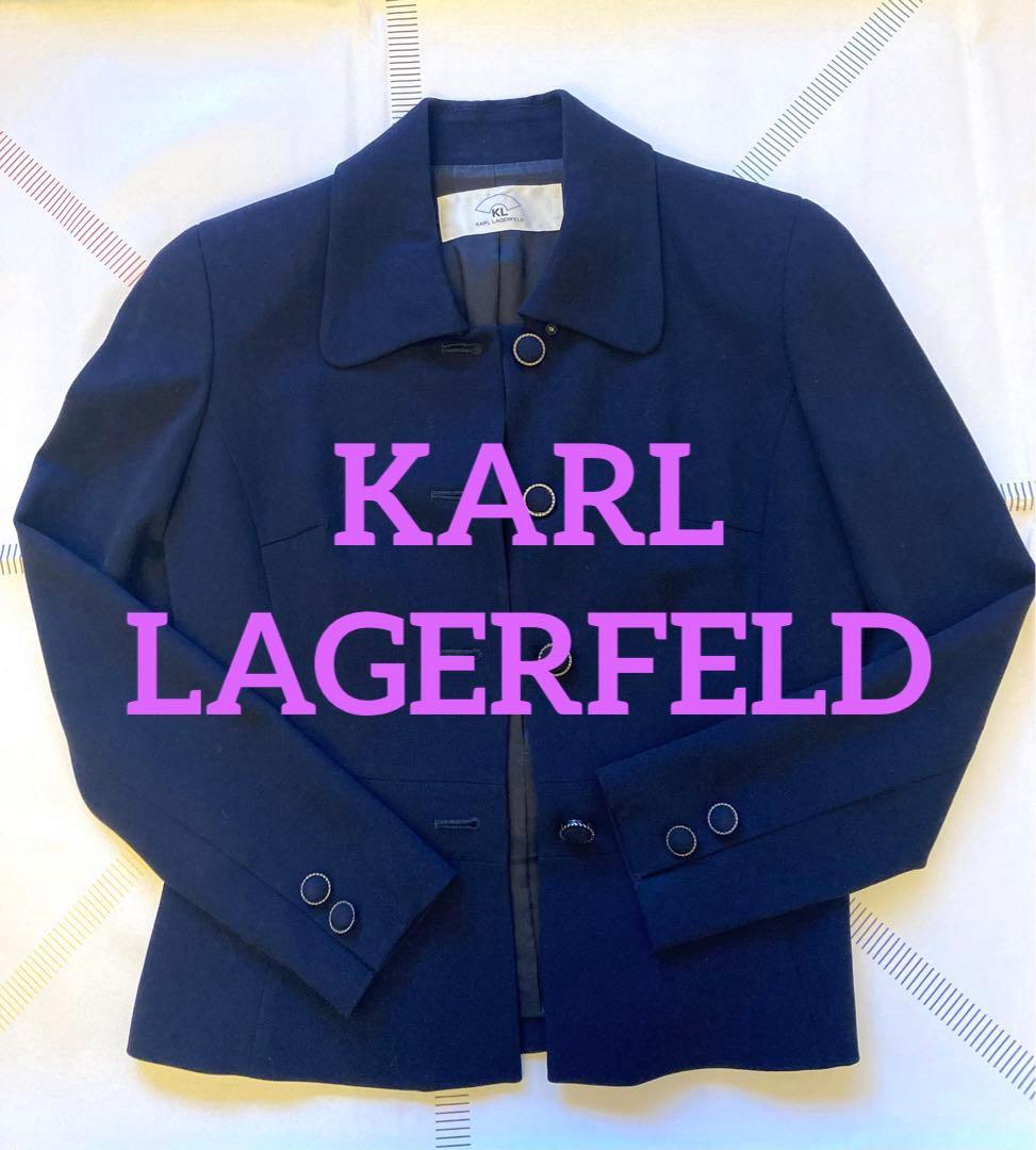カールラガーフェルド　紺スーツサイズM