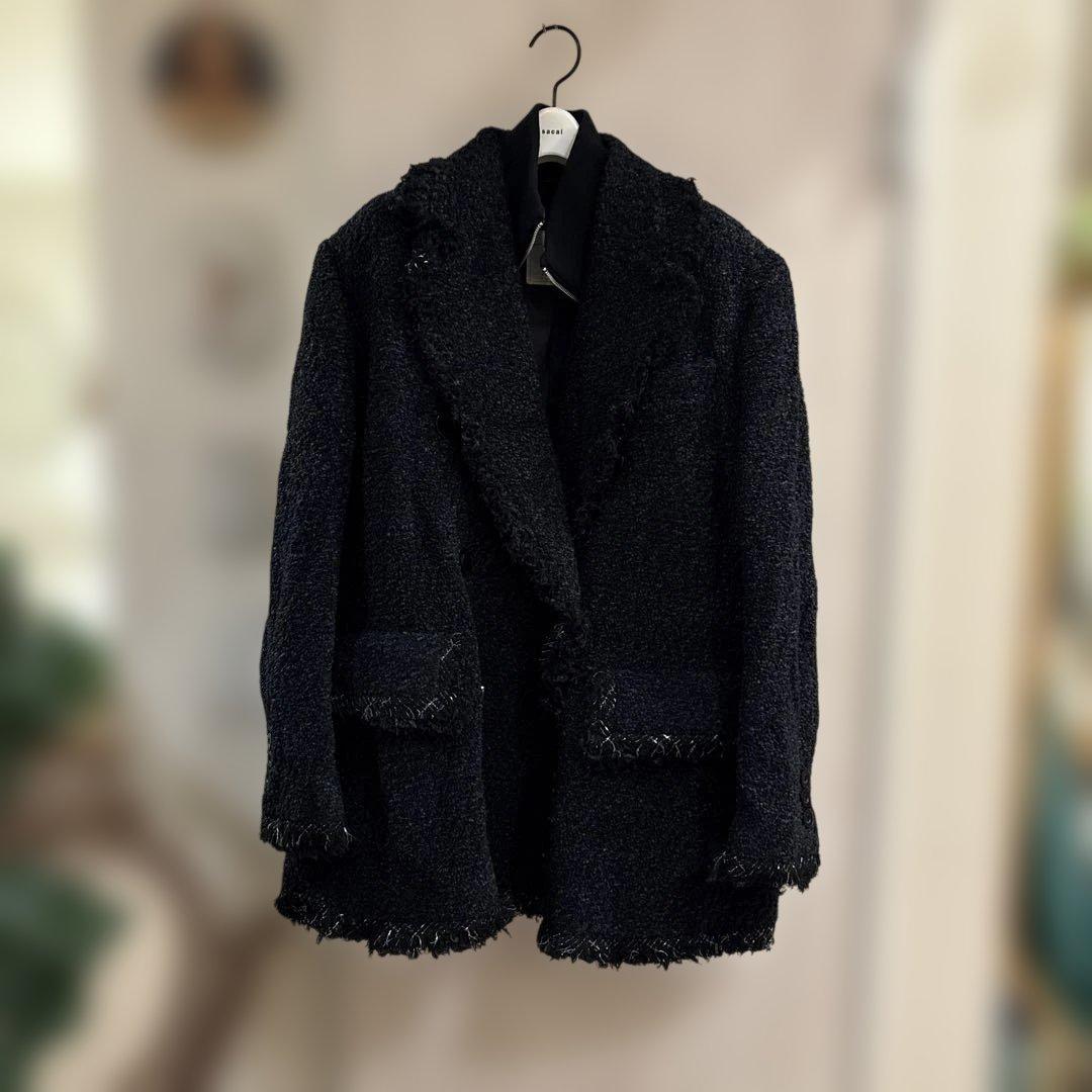 2023 sacai ドッキングツイードジャケット