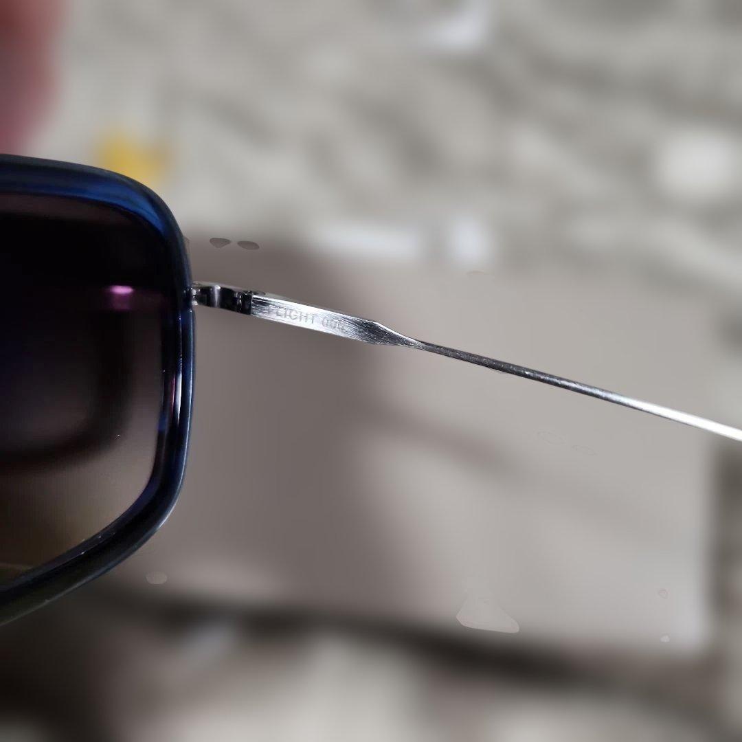 DITA FLIGHT 006 サングラス　ブルー系フレーム、ガンメタ