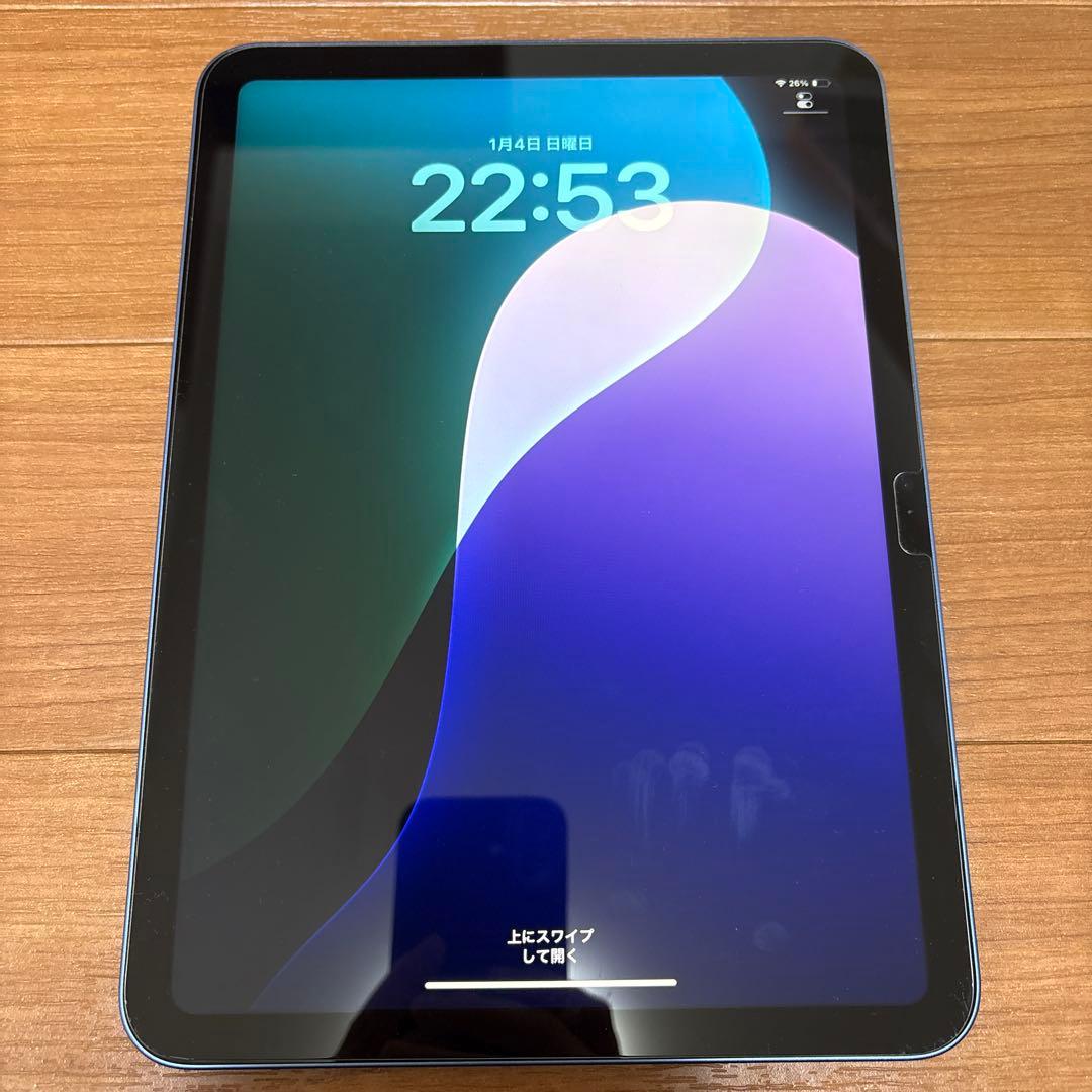 美品 Apple iPad 10.9インチ ブルー　第10世代