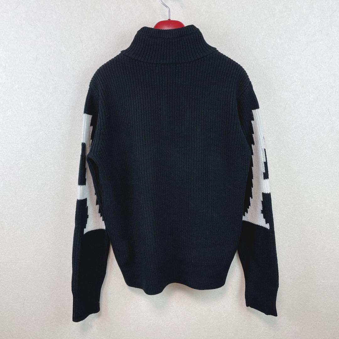 【新品未使用 アルチビオ】22FW新作ロゴ畦セーター38号