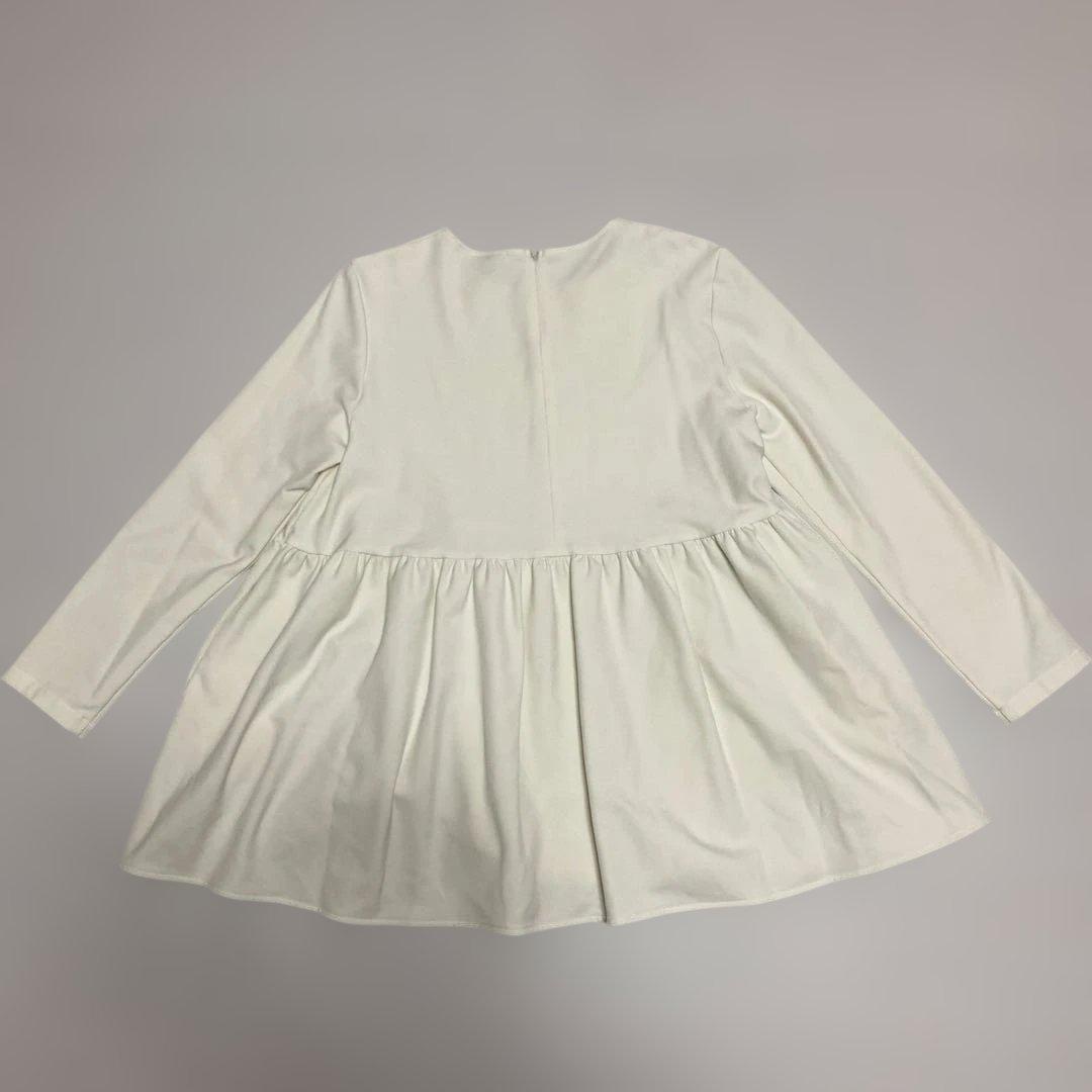 yori ぬくぬくギャザーブラウス　ホワイト サイズ38