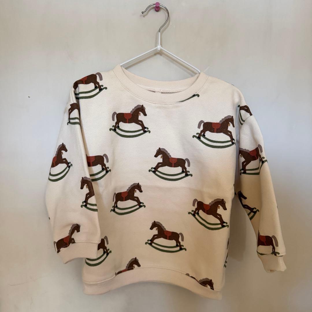 organic zoo ロッキングホース トレーナー　3-4Y