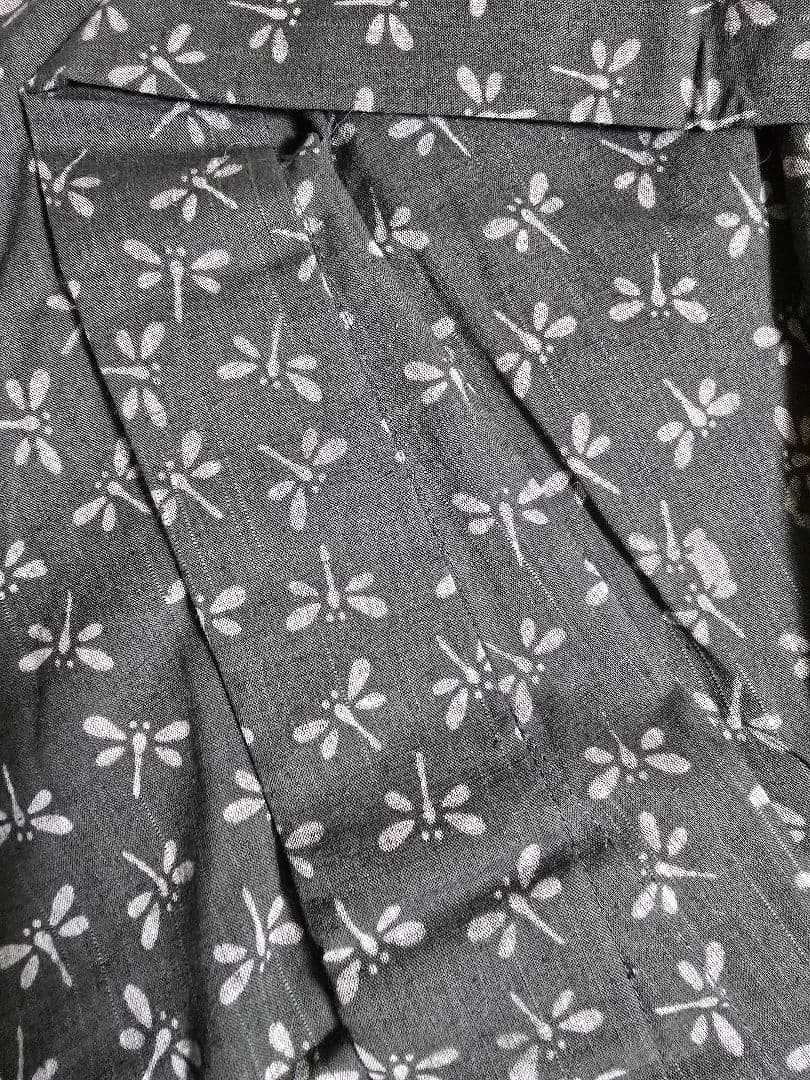 ★売り切り!! 竺仙日本橋 紬小紋蜻蛉柄浴衣 Mサイズ