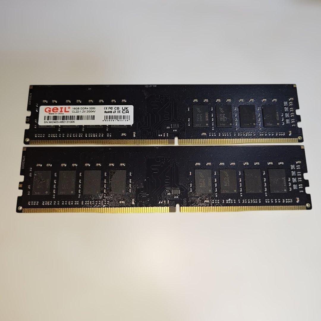 GEIL DDR4 16GB×2 32GB メモリー　3200Hz