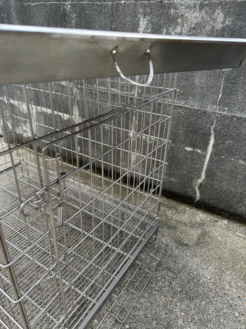 ハチコウ ステンレス製PRO-ケージペット用 犬用 ケージ　短面扉　市瀬　LL