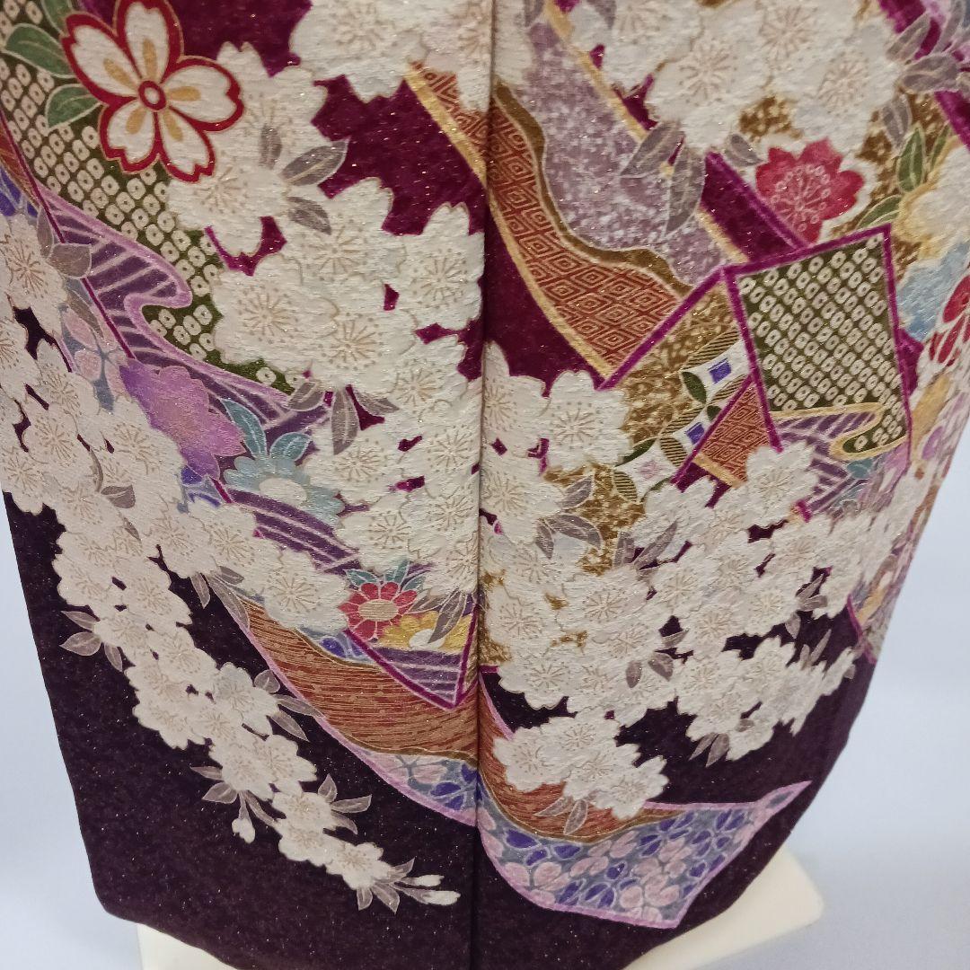 赤古典　振袖フルセット　正絹