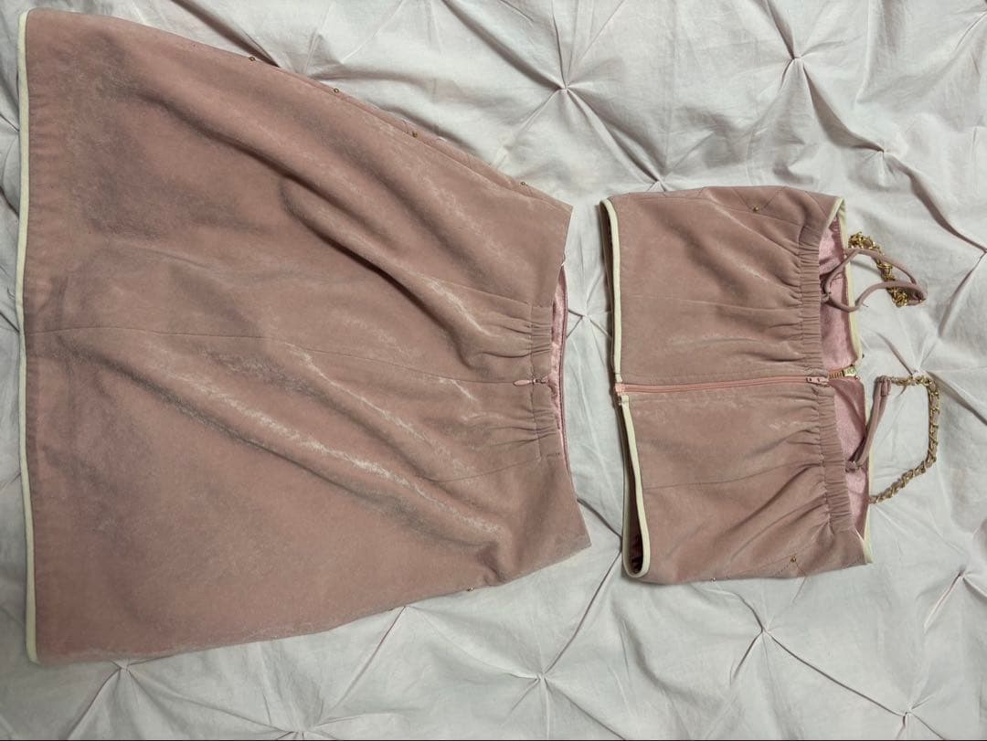 ROBE de FLEURS スタッズ×キルティングセットアップキャミドレス