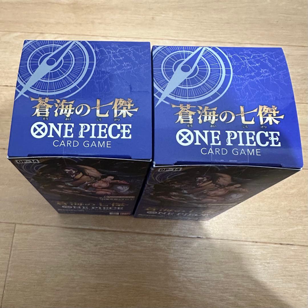 ワンピース カード 蒼海の七傑 2BOX テープ付き 新品 未開封