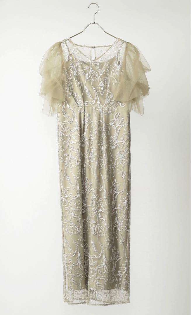 LERUREリルアーFluffy sleeve pencil dress