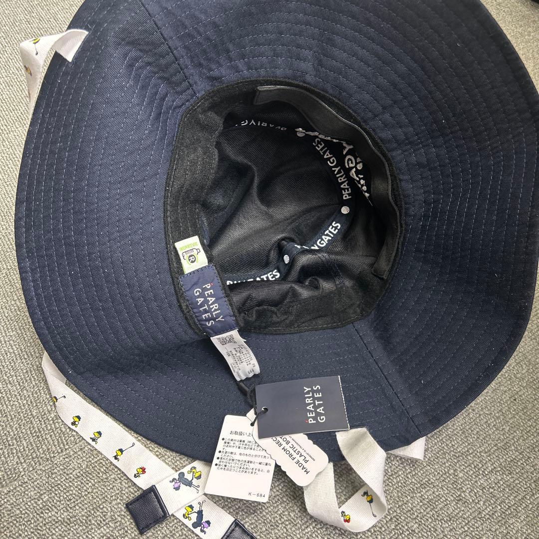 パーリーゲイツ／ SNOOPY 耳付きハット ＜ネイビー＞ ユニセックス