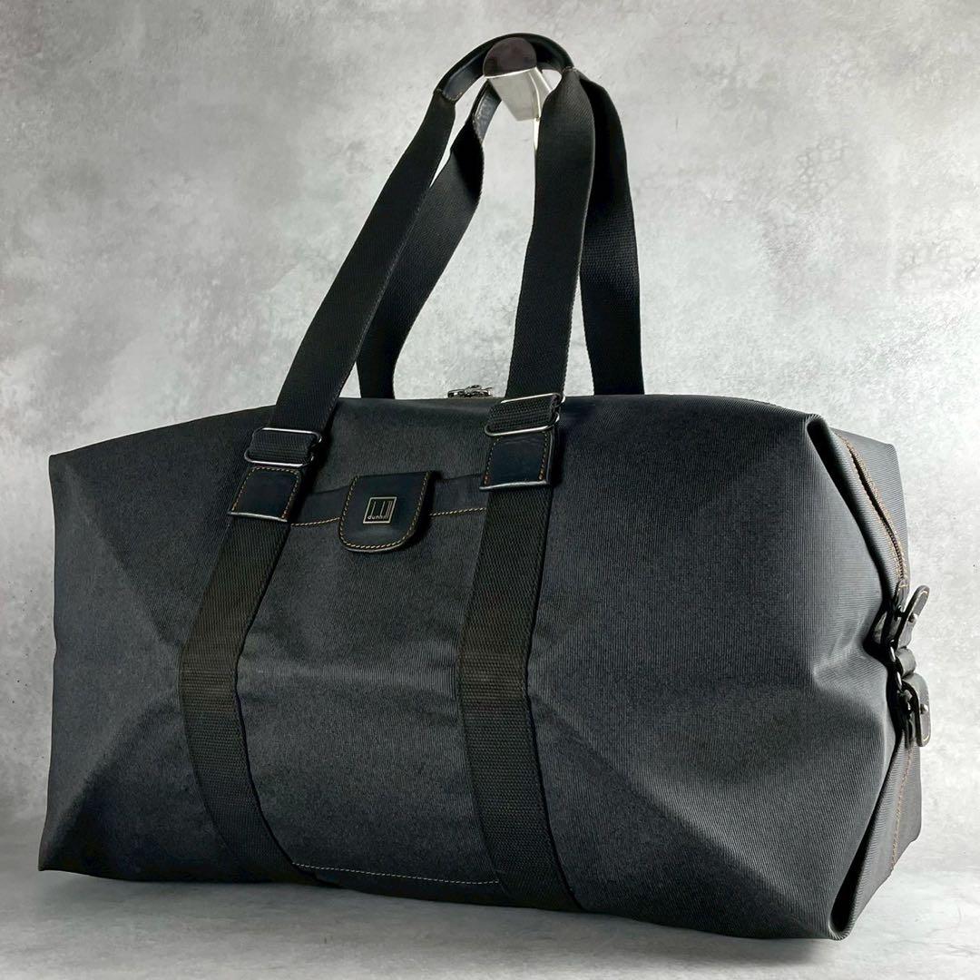 未使用　ダンヒル　ボストンバッグ　旅行　大容量　グレー　455