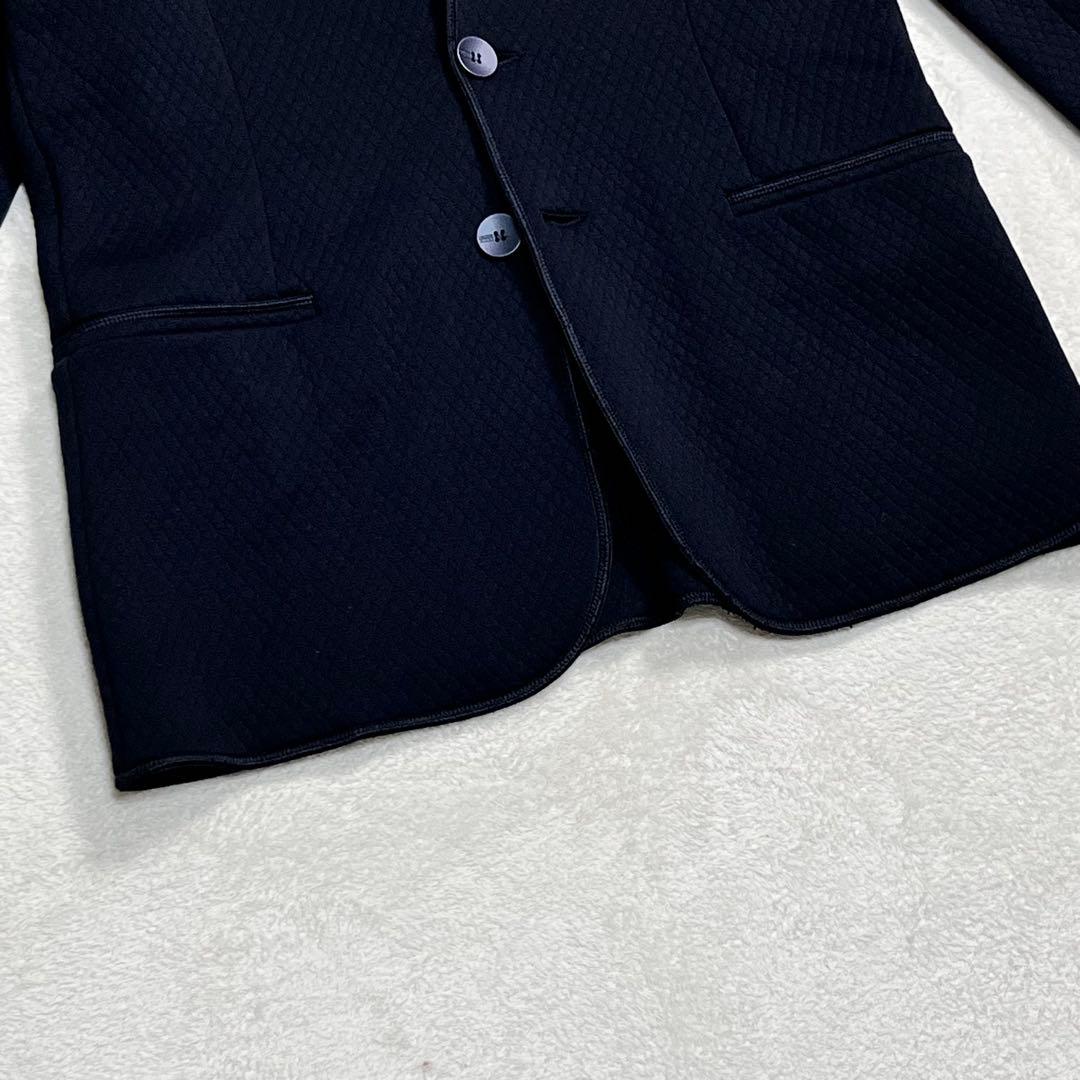 『アルマーニ コレツィオーニ』ジャージージャケット 2Bテーラード ネイビー