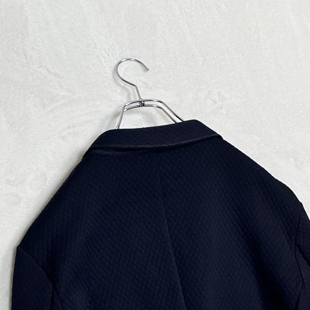 『アルマーニ コレツィオーニ』ジャージージャケット 2Bテーラード ネイビー