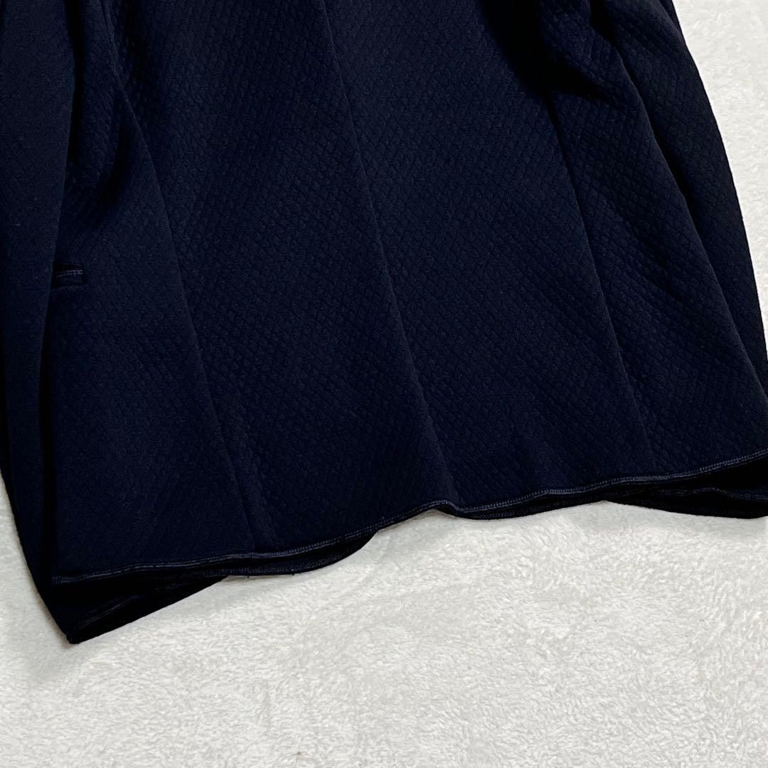 『アルマーニ コレツィオーニ』ジャージージャケット 2Bテーラード ネイビー