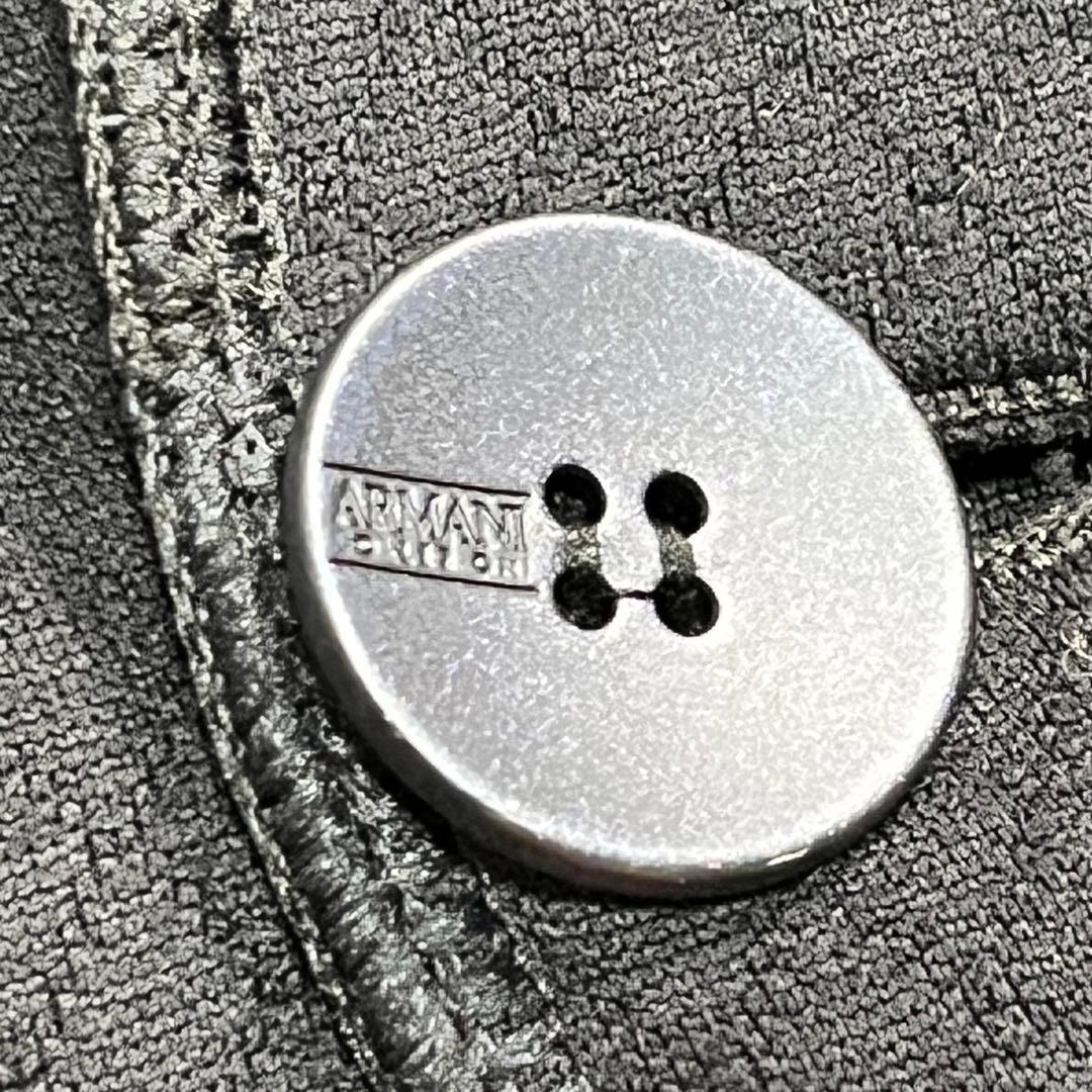 『アルマーニ コレツィオーニ』ジャージージャケット 2Bテーラード ネイビー