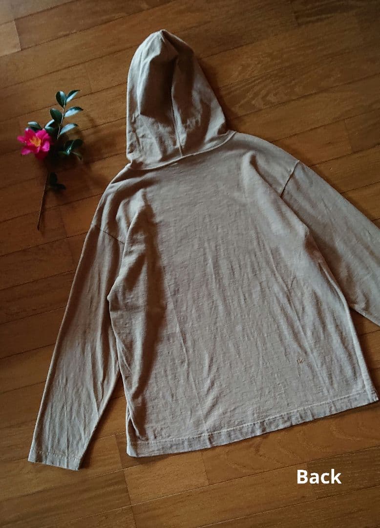 45R☆度詰め天竺の908オーシャンフーディ/ベージュ♪