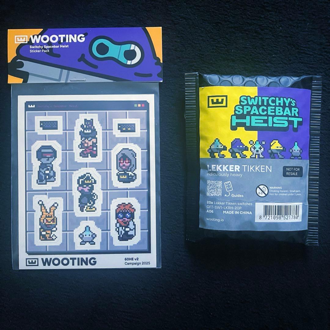 【新品未開封】Wooting 60HE V2 分割スペース 黒 アルミ ANSI