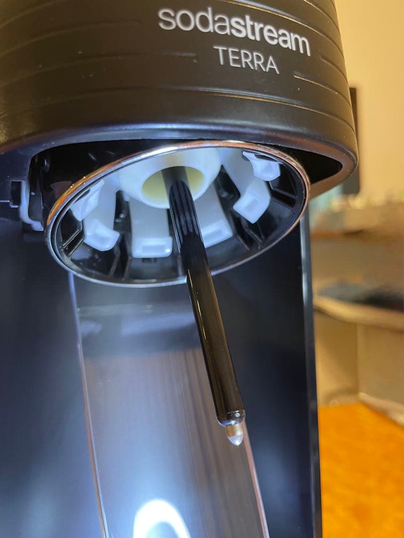 ソーダストリームTERRA ブラック　ガスシリンダー2本　1L未使用ボトル1本