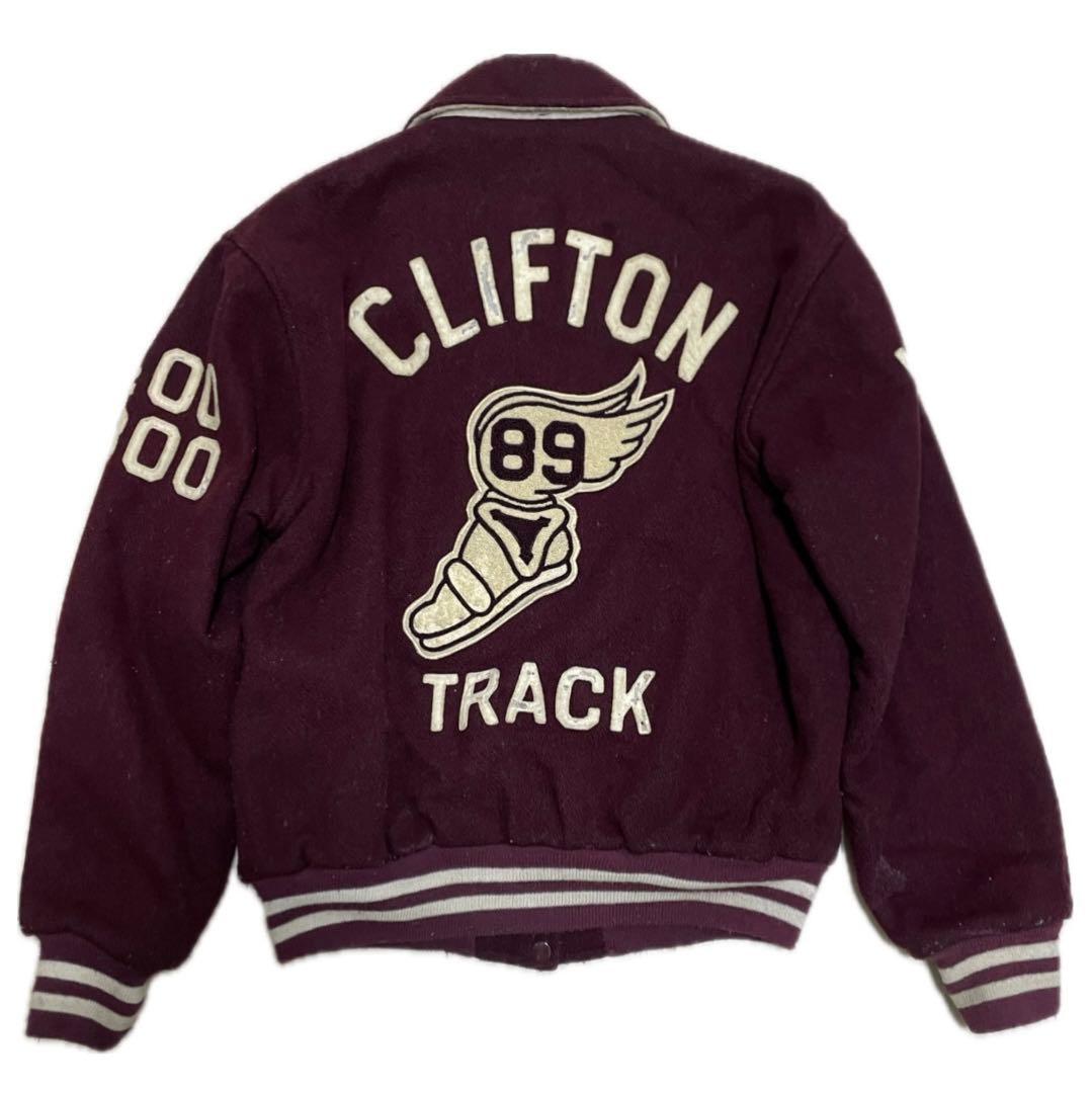 スペシャル　60s 襟付き ウールスタジャン vintage ウイングフット