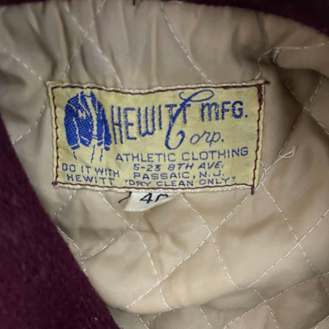 スペシャル　60s 襟付き ウールスタジャン vintage ウイングフット