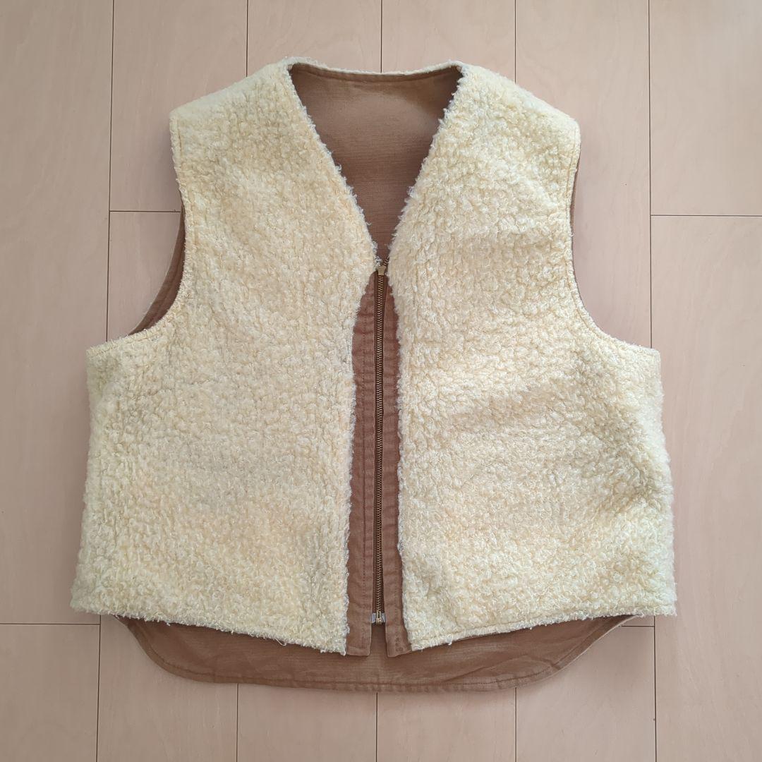 90s USA製 カーハート ワークベスト ブラウン XL 野村訓市