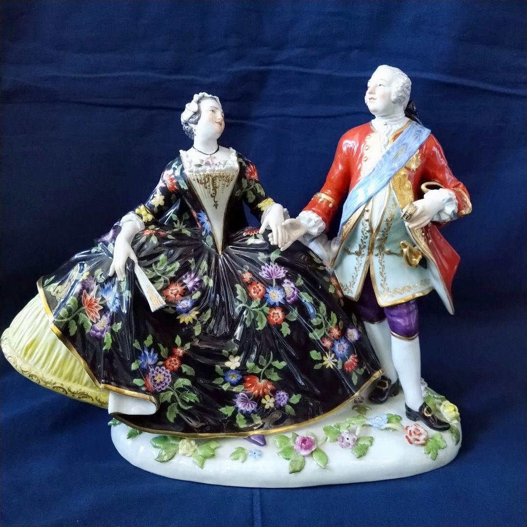 ふーさん✤Meissenフィギュリン『アウグスト三世とマリア・ヨゼファ』✤