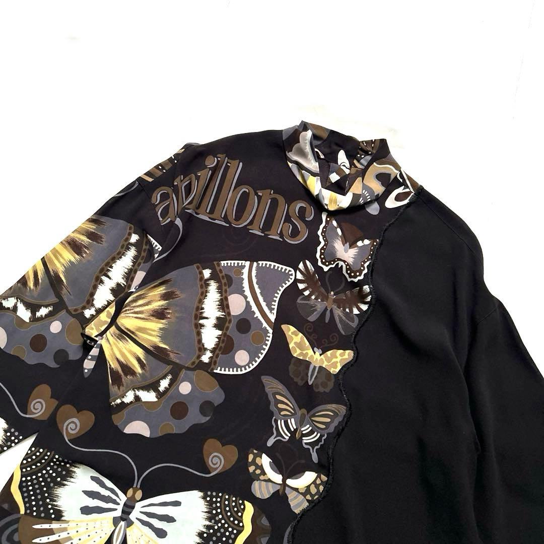 トクコプルミエヴォル蝶々チュニックブラウスTOKUKO1erVOL