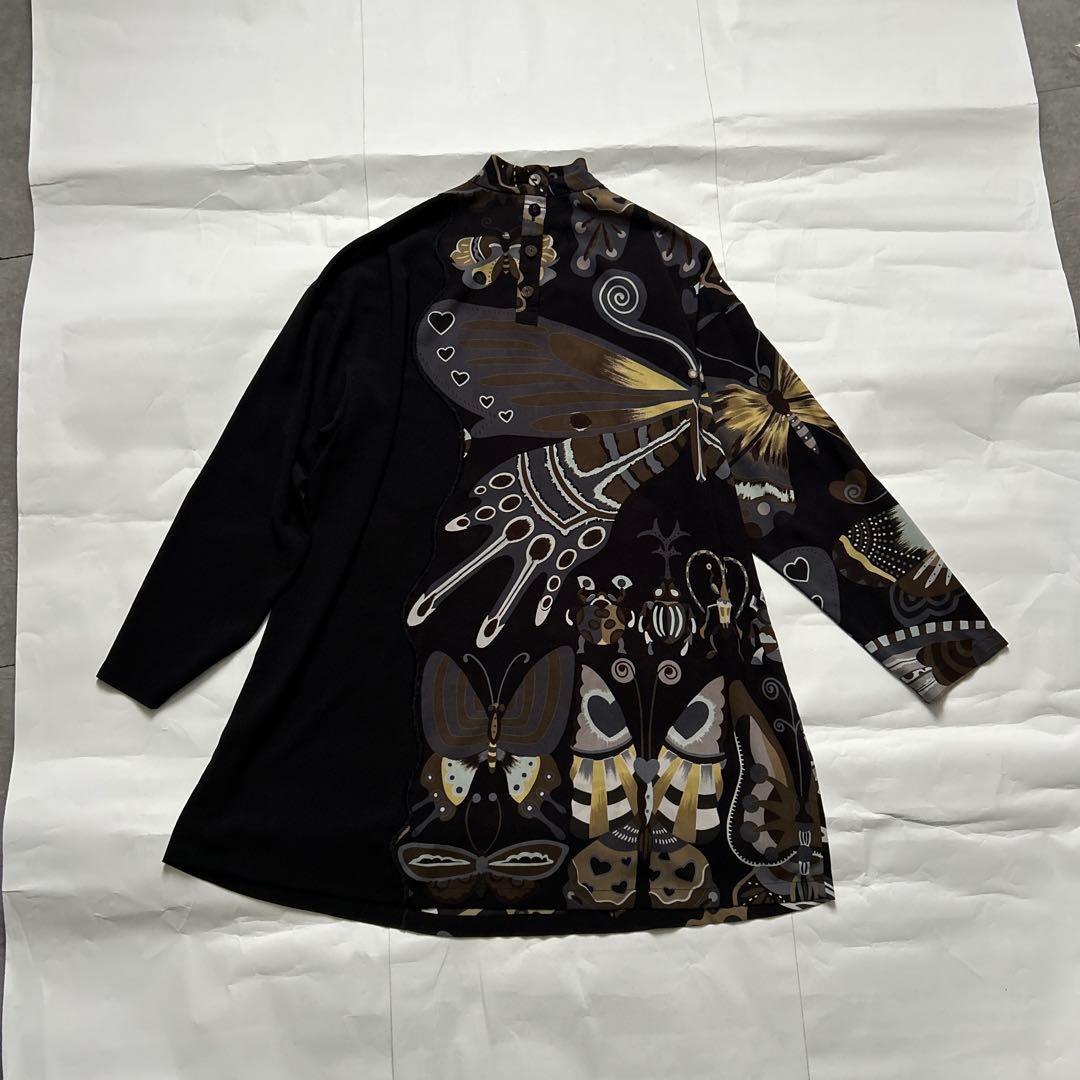 トクコプルミエヴォル蝶々チュニックブラウスTOKUKO1erVOL