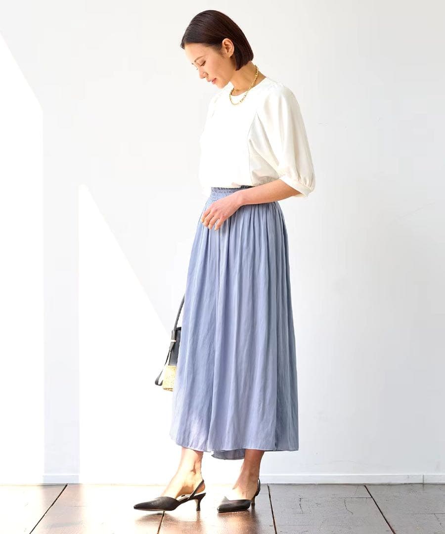 新品❣️自由区ビンテージサテン パンツ大きいサイズ23区組曲アンタイトルICB